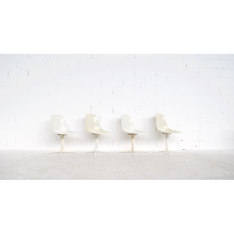 Set of 4 vintage chairs "La Fonda" by Charles & Ray Eames