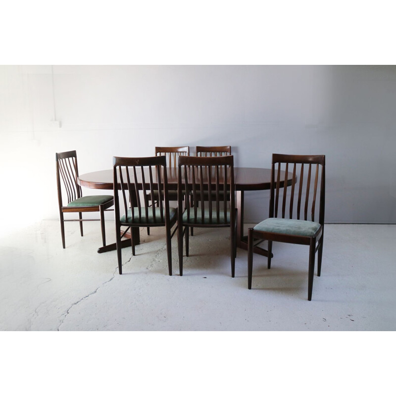 Vintage Danish dining set in mahogany by H.W. Klein for Bramin