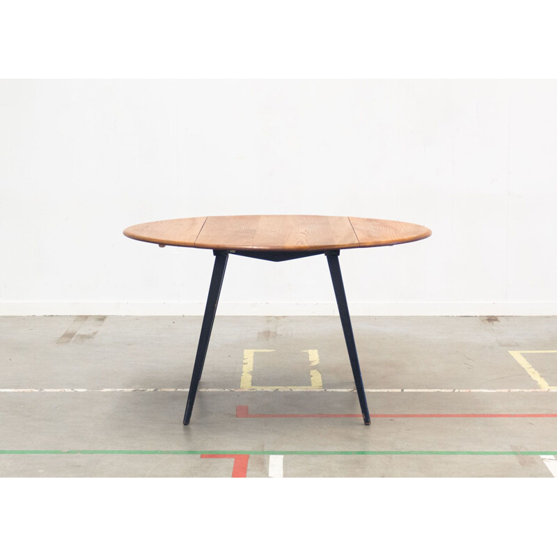 Vintage drop-leaf dining table "384" by Randolph Lucian Ercolani for Ercol