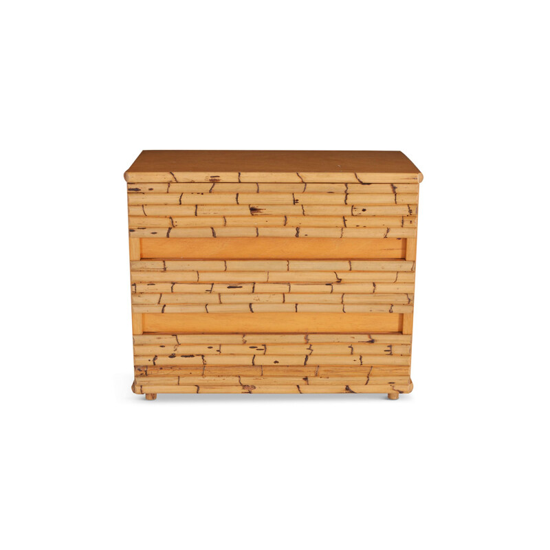 Vintage chest of drawers in bamboo    by Venturini