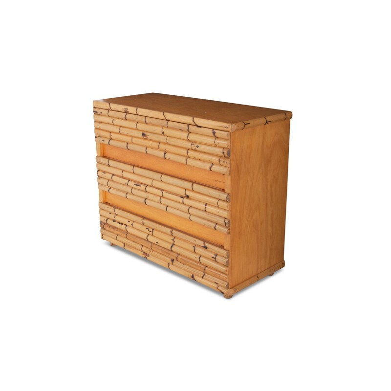 Vintage chest of drawers in bamboo    by Venturini