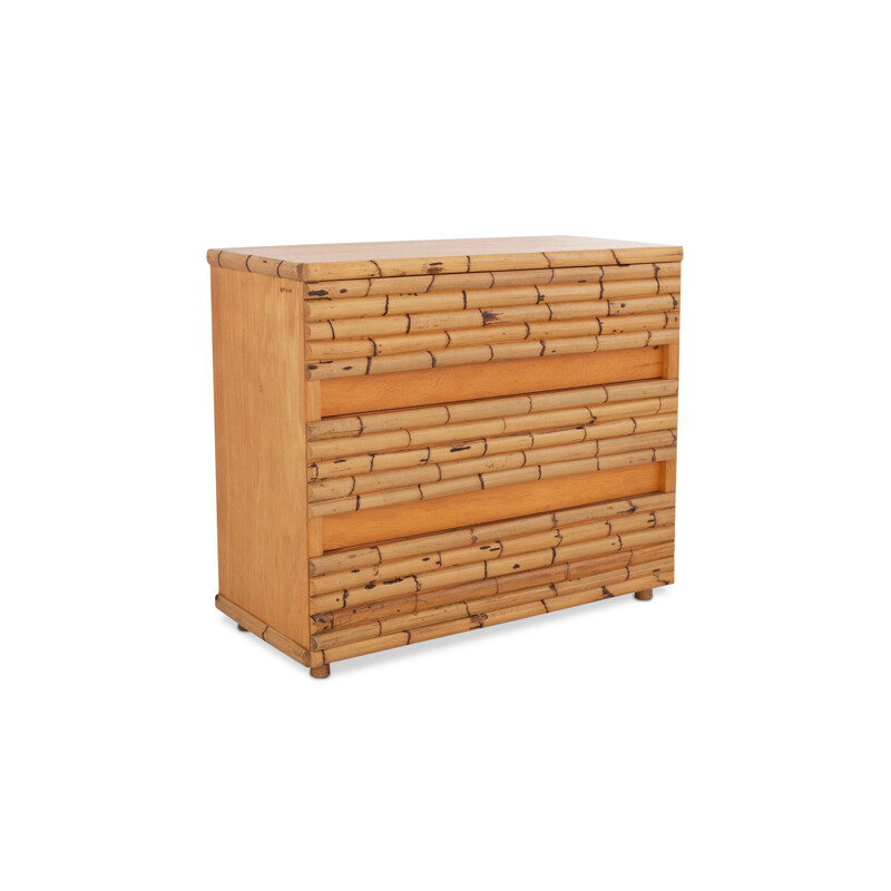 Vintage chest of drawers in bamboo    by Venturini