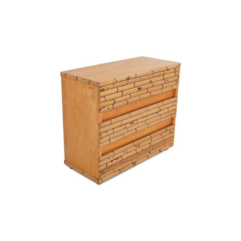 Vintage chest of drawers in bamboo    by Venturini