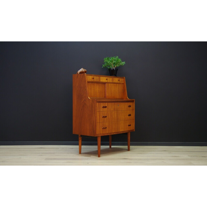 Vintage Danish writing desk in teak