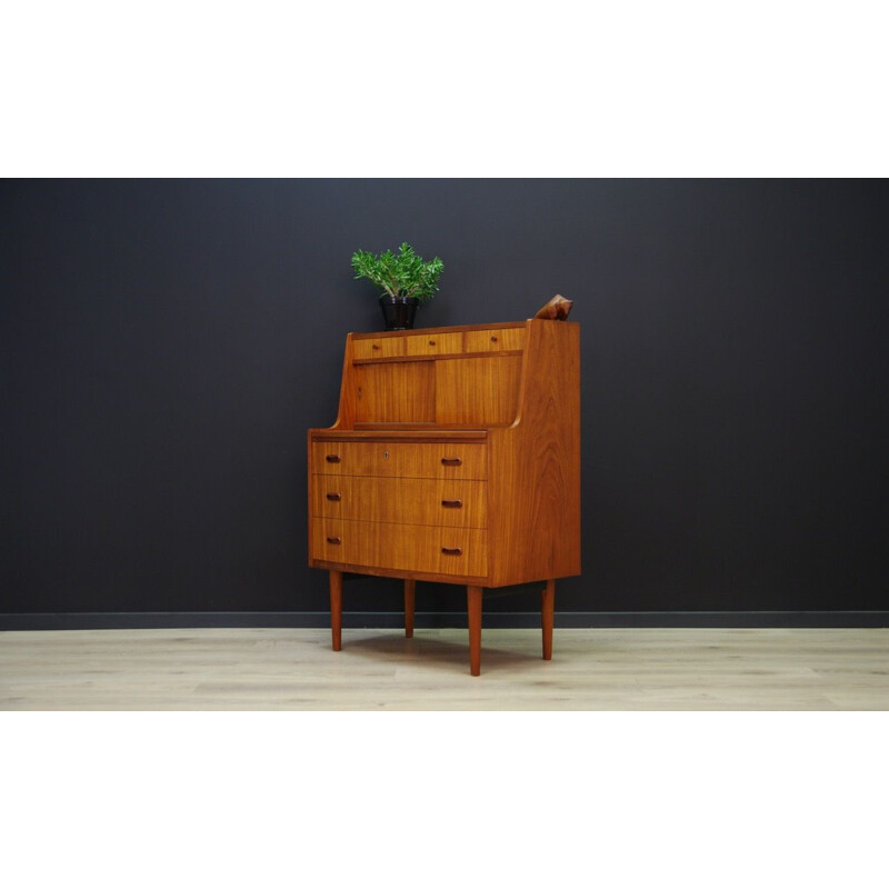 Vintage Danish writing desk in teak