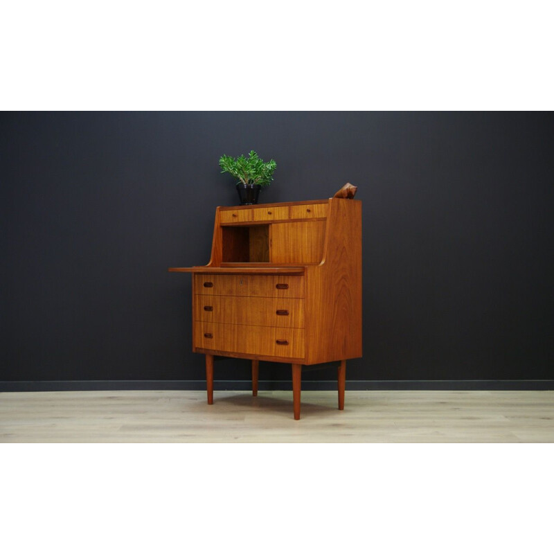 Vintage Danish writing desk in teak