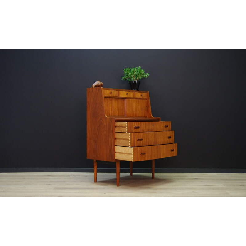 Vintage Danish writing desk in teak