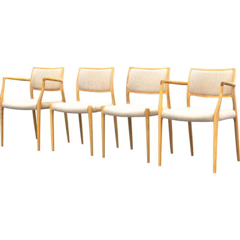 Set of 4 vintage dining chairs by Niels Otto Moller