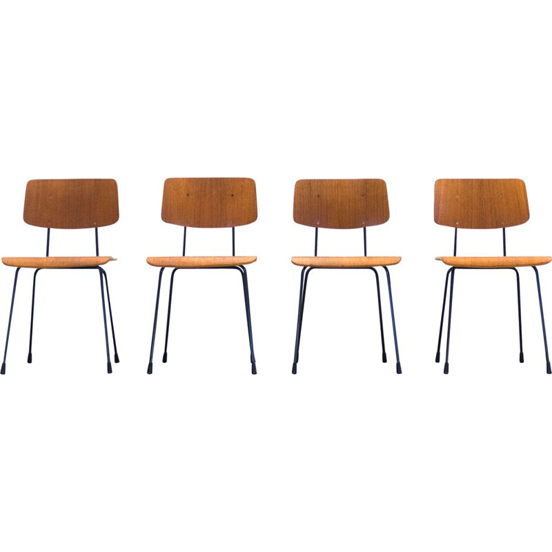 Set of 4 vintage dining chairs by André Cordemeyer