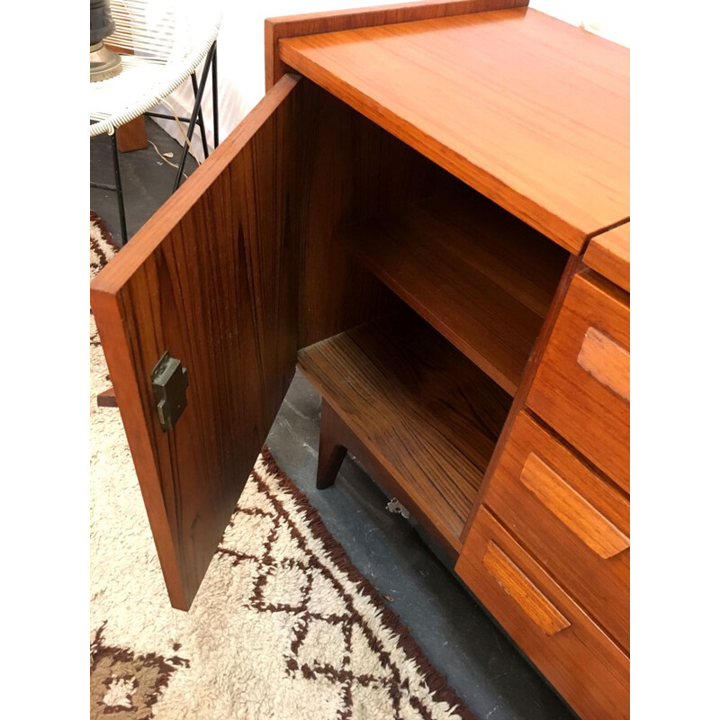 Vintage scandinavian chest of drawers in rosewood with mirror 1960