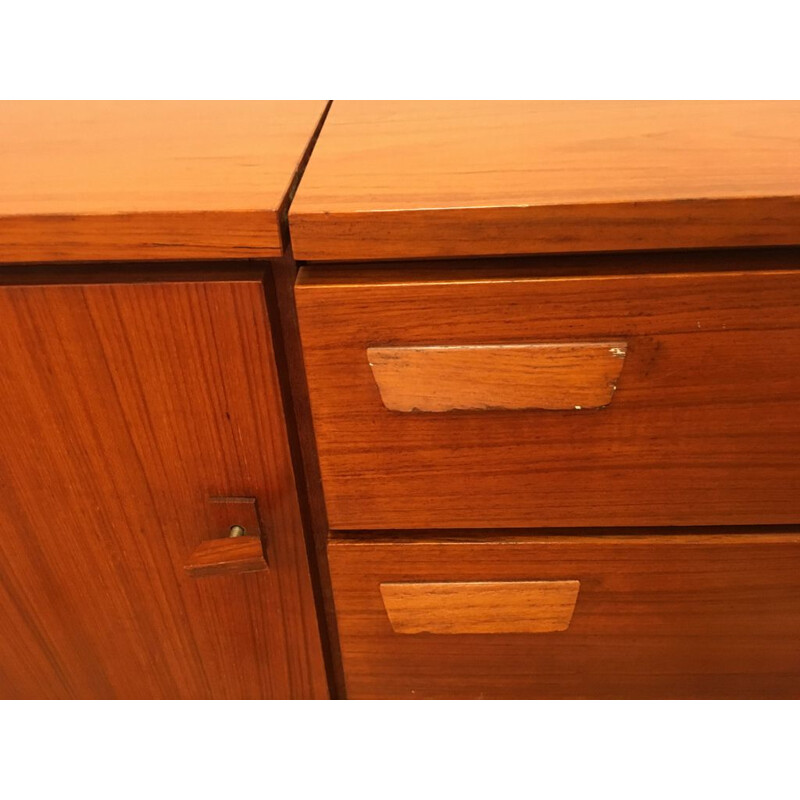 Vintage scandinavian chest of drawers in rosewood with mirror 1960