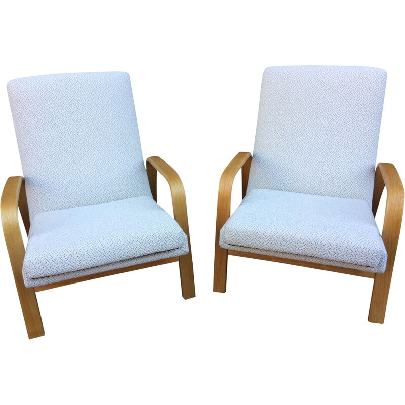 Vintage beige armchairs by ARP for Steiner