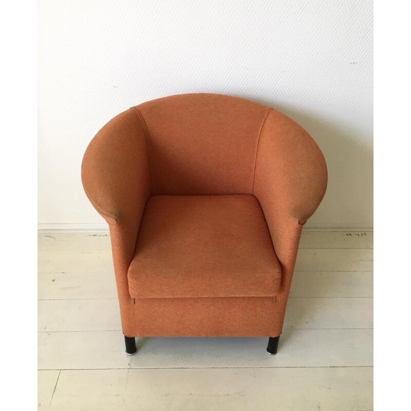 Aura" vintage oranje fauteuil van Paolo Piva voor Wittmann