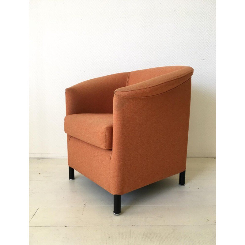 Vintage orange armchair "Aura" by Paolo Piva for Wittmann