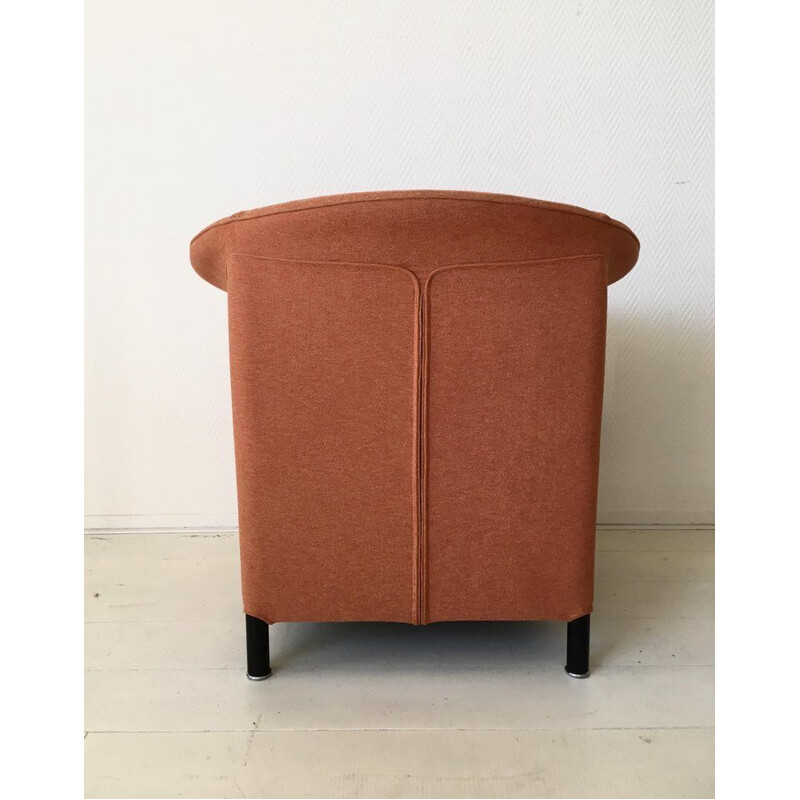 Aura" vintage oranje fauteuil van Paolo Piva voor Wittmann