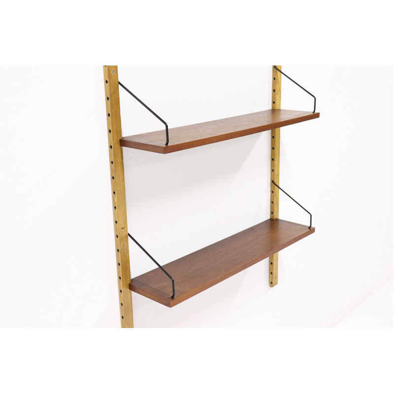 Vintage royal wall system in teak by Poul Cadovius