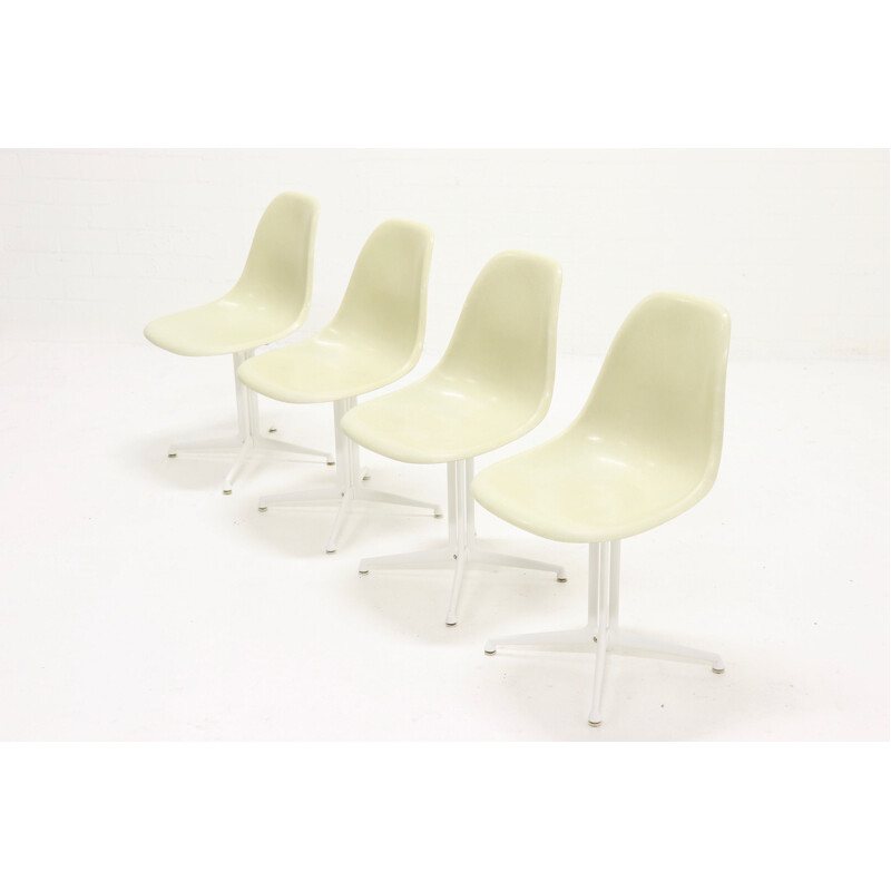 Suite de 4 chaises vintage "La Fonda" par Charles & Ray Eames pour Herman Miller