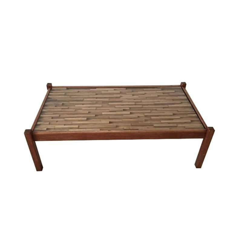 Vintage coffee table in rosewood by Percival Lafer