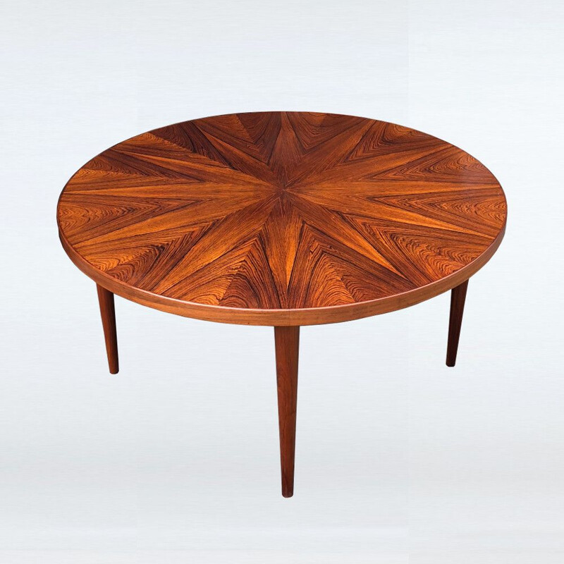 Vintage "Sunburst" coffee table by HW Klein for Bramin