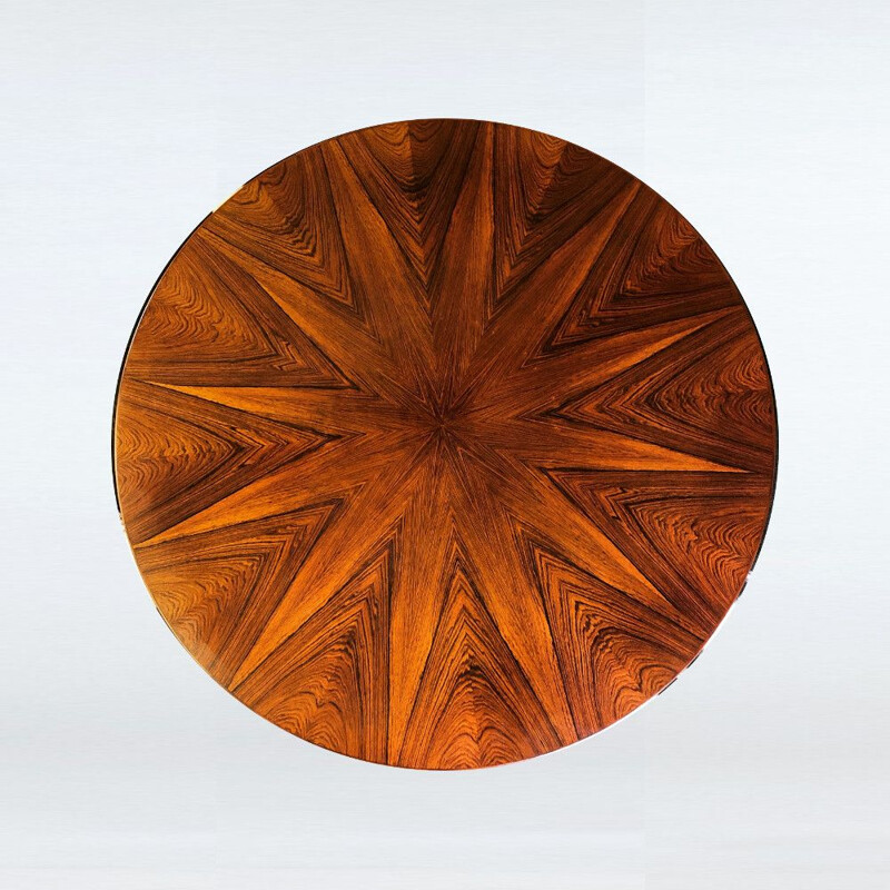 Vintage "Sunburst" coffee table by HW Klein for Bramin