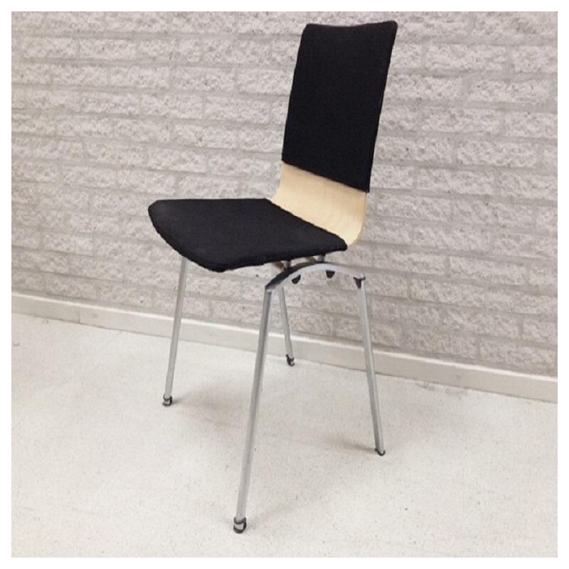 Vintage stackable Dutch chair by Krijn Hamelink for CAR Katwijk