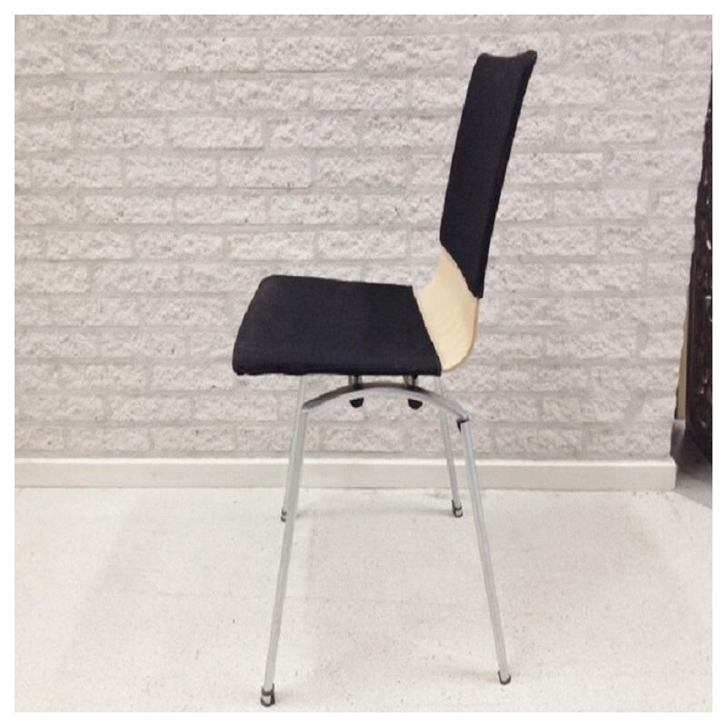 Vintage stackable Dutch chair by Krijn Hamelink for CAR Katwijk