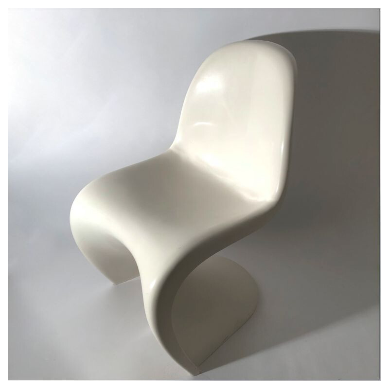Vintage Panton white chair Herman Miller 1970