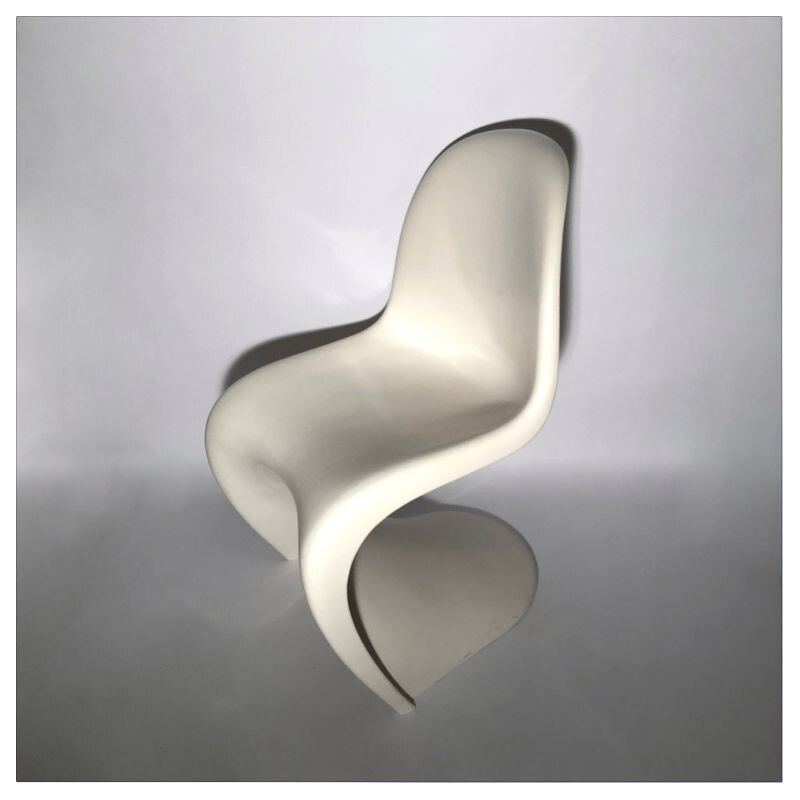 Vintage Panton white chair Herman Miller 1970