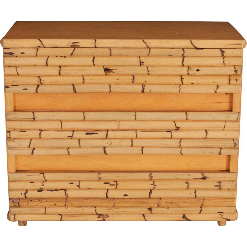 Vintage chest of drawers in bamboo    by Venturini