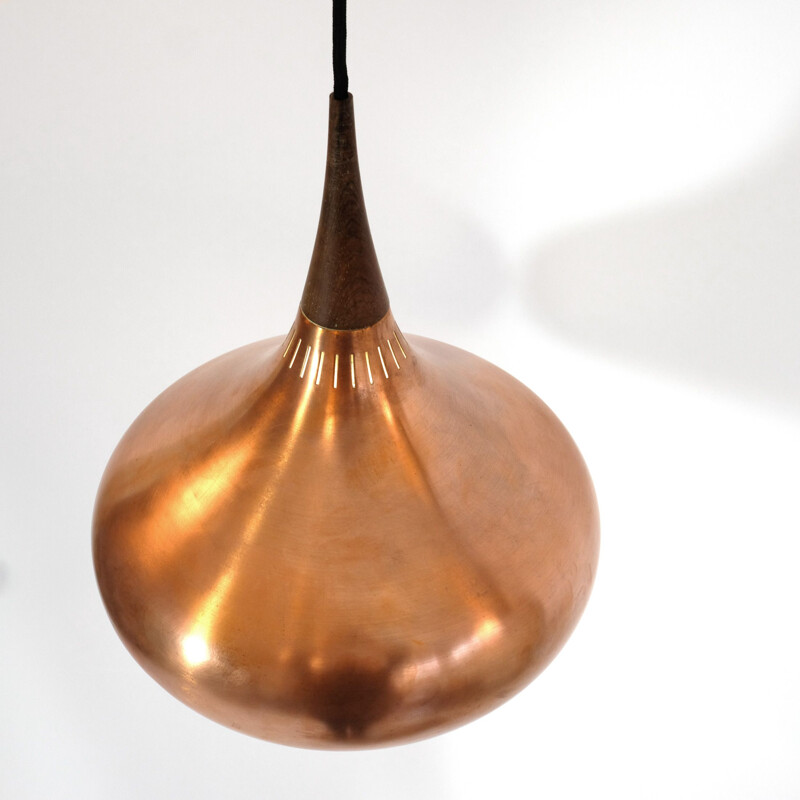 Vintage hanging lamp "Orient Major" by Jo Hammerborg for Fog and Morup, Denmark 1957