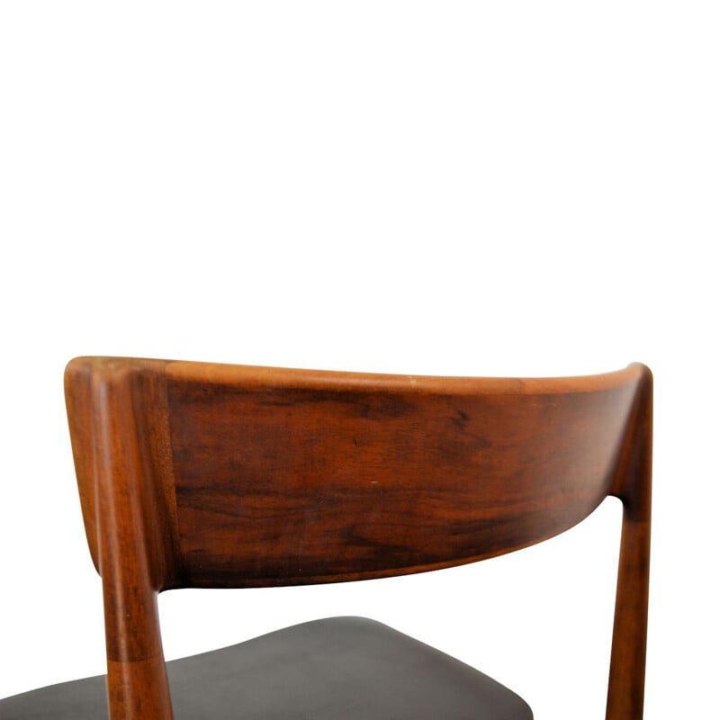 Suite de 6 chaises vintages en palissandre par Henry Rosengren