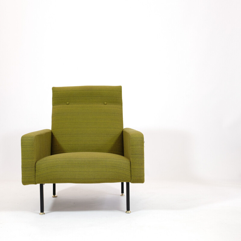 Vintage green armchair for Steiner 1960