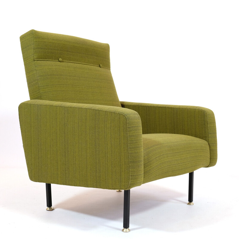 Vintage green armchair for Steiner 1960