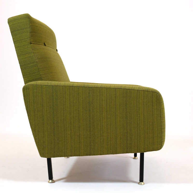 Vintage green armchair for Steiner 1960