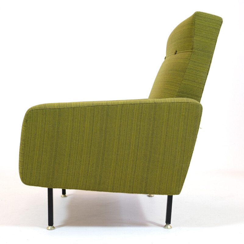 Vintage green armchair for Steiner 1960