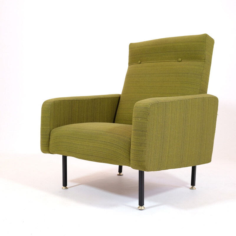 Vintage green armchair for Steiner 1960