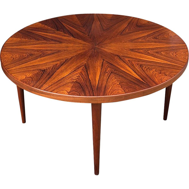 Vintage "Sunburst" coffee table by HW Klein for Bramin