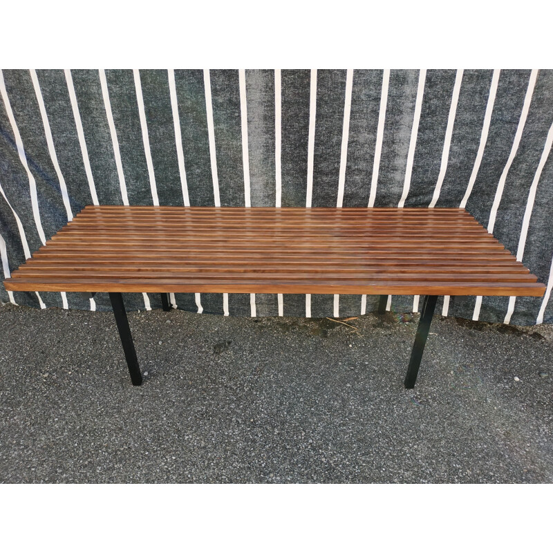Vintage bench wood and metal