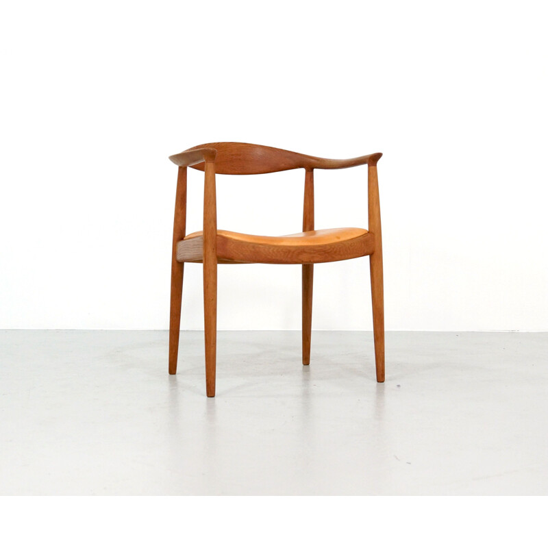 Vintage Hans Wegner chair "The Chair" for Johannes Hansen