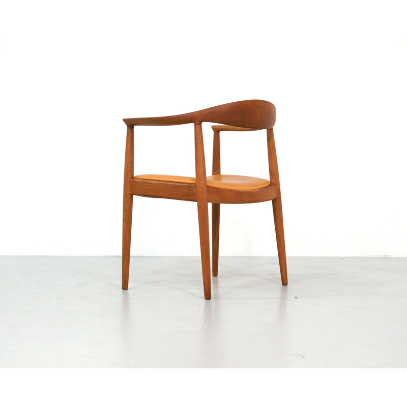 Vintage Hans Wegner chair "The Chair" for Johannes Hansen