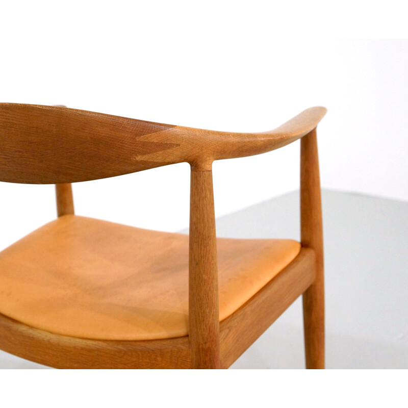 Vintage Hans Wegner chair "The Chair" for Johannes Hansen