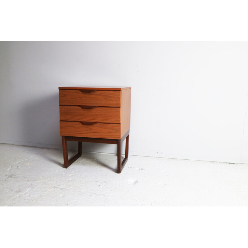 Vintage night stand in formica and teak from UK 1970