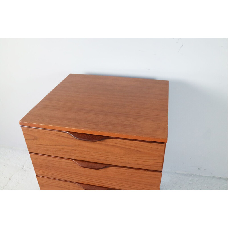 Vintage night stand in formica and teak from UK 1970