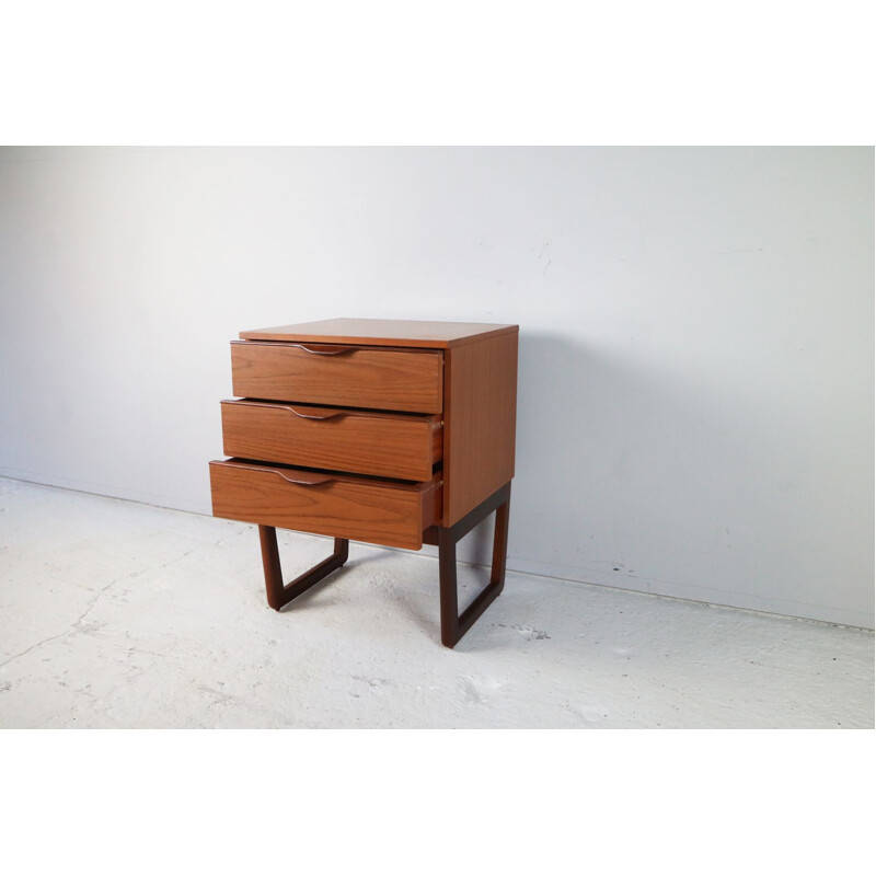 Vintage night stand in formica and teak from UK 1970