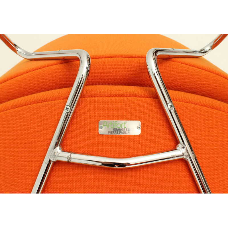Paire de fauteuils vintage Orange Slicers par Pierre Paulin