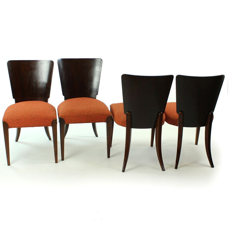 Vintage H-214 chairs by Jindrich Halabala for Up Zavody, 1930