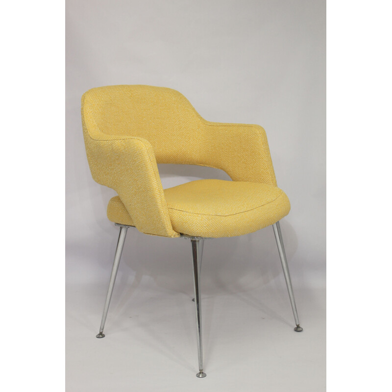 Vintage yellow armchair "Conference" 1960s