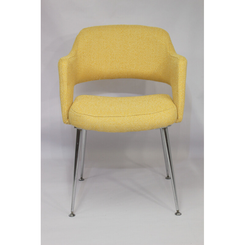 Vintage yellow armchair "Conference" 1960s