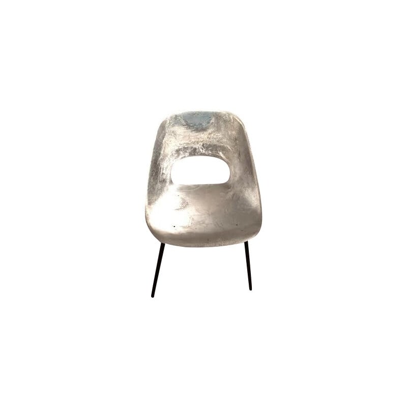 Tulip chair in aluminum and metal, Pierre GUARICHE - 1950s