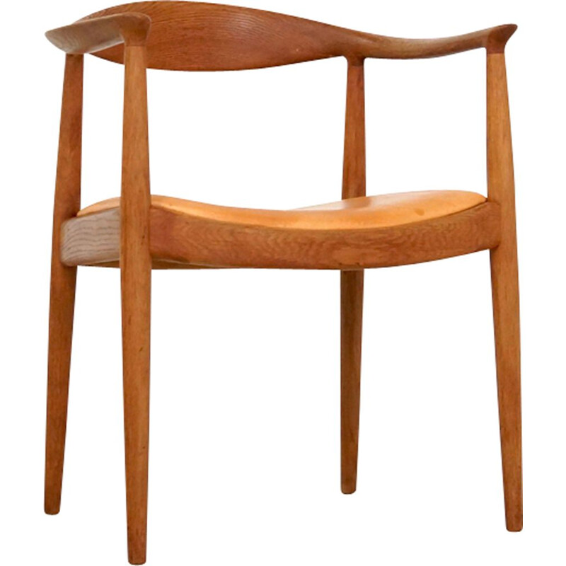 Vintage Hans Wegner chair "The Chair" for Johannes Hansen